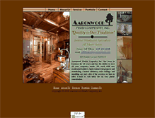 Tablet Screenshot of aaronwoodcarpentry.com
